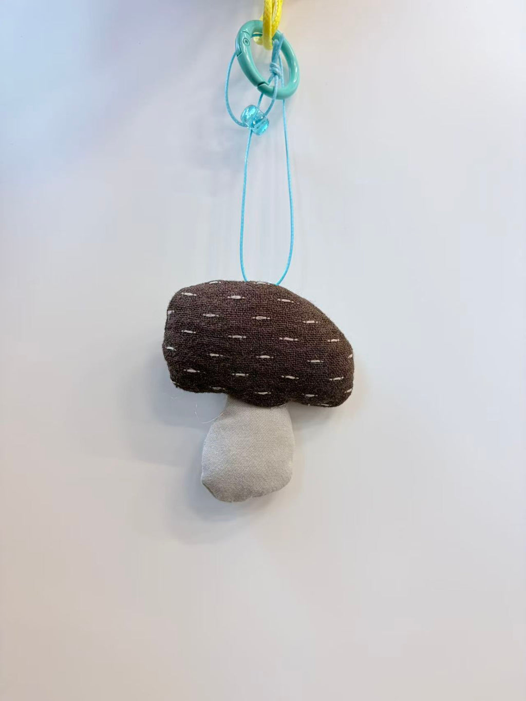 Cute Brown Mushroom Plush Keychain Bag Charm