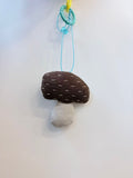 Cute Brown Mushroom Plush Keychain Bag Charm
