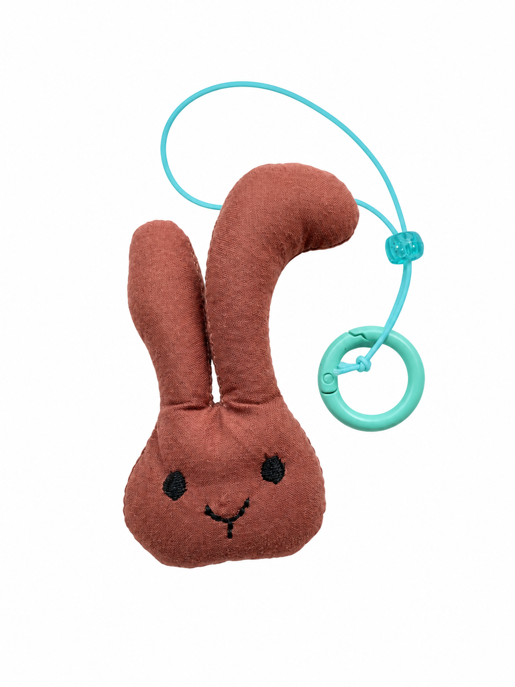 Cute Brown Bunny Plush Keychain Bag Charm